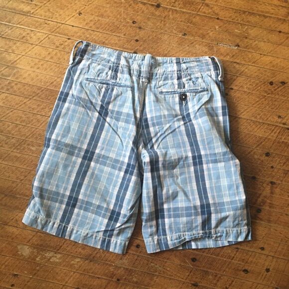 American Eagle classic 30 blue plaid Golfcore shorts - Picture 2 of 4
